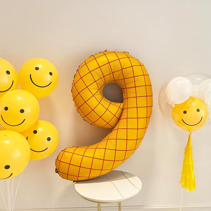 40" Matte Yellow Balloons Toy Inspired Story Theme party Supplies Digital 9 | - Image 4