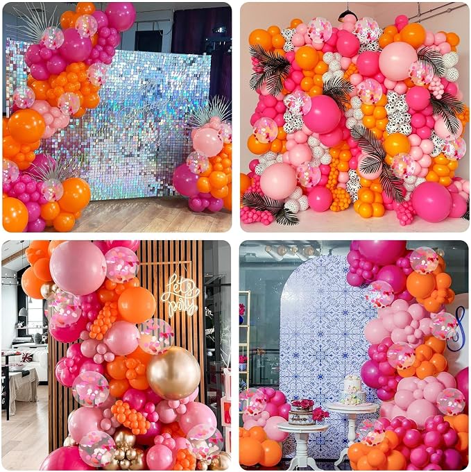 BAUANOOY Pink and Orange Balloons - Image 7