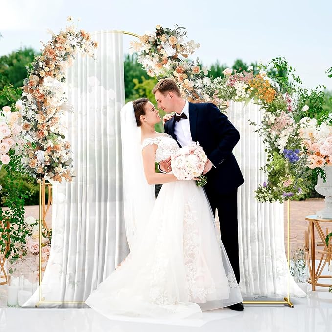 Metal Arch Backdrop Stand, 7.2FT+6FT Wedding Arch Frame, Balloon Arch Backdrop - Image 7