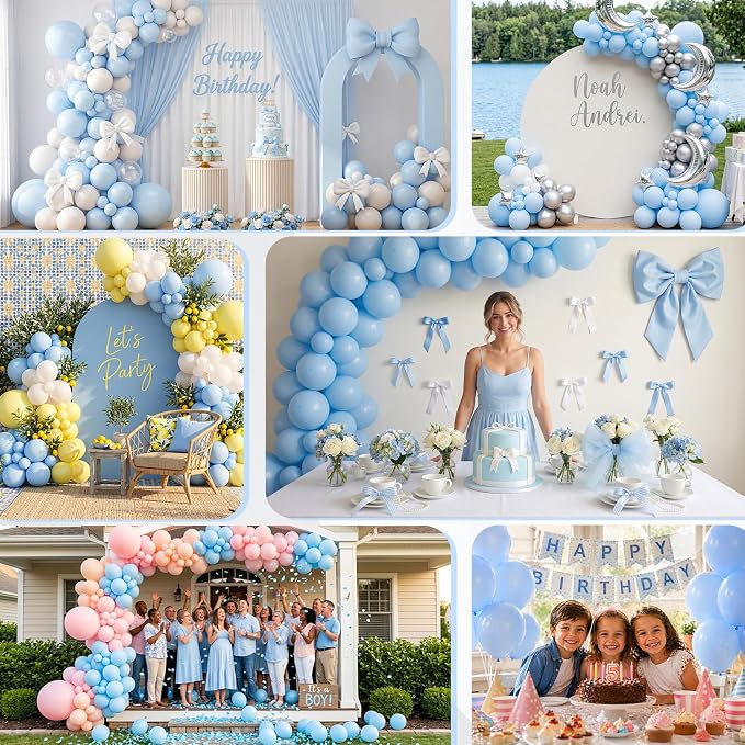Pastel Blue Balloons - Image 9