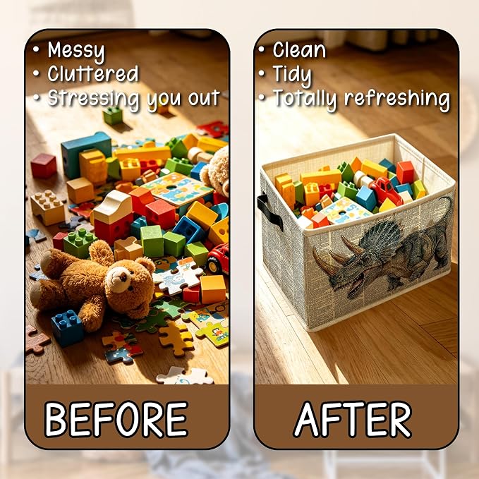 Triceratops Dinosaur Nursery Storage Basket - Image 6