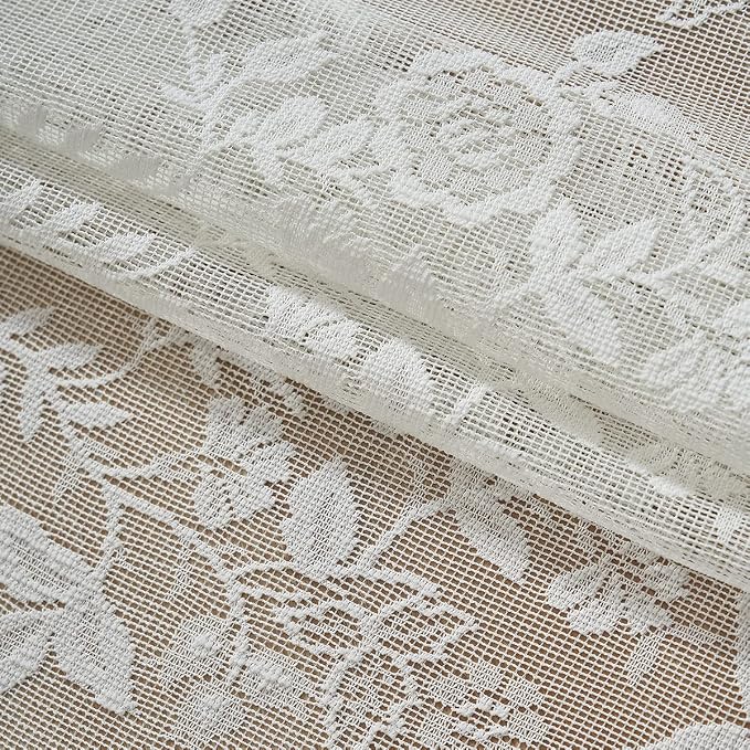 FINECITY Lace Curtains 84 Inches Long - Image 8