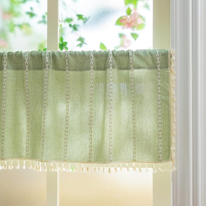 Sutuo Home Boho Short Valance Curtains - Image 7