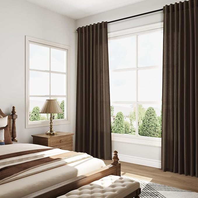 Chocolate Curtains 63 Inches Long 2 Panel Sets - Image 8