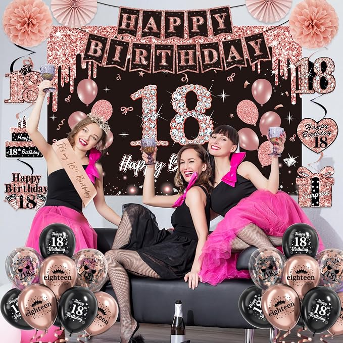 50Pcs 18th Birthday Decorations - Image 8