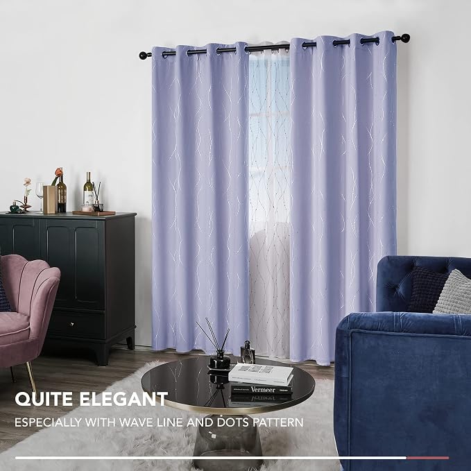 Deconovo Living Room Curtains 84 Inches Long, Thermal Insulated, Room Darkening - Image 8