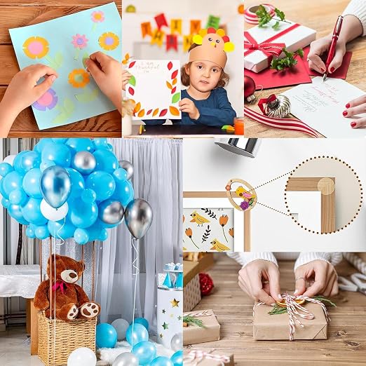 400 PCS Stick Dots Double Sided, 0.4" Clear Removable Sticky Adhesive Mounting - Image 6