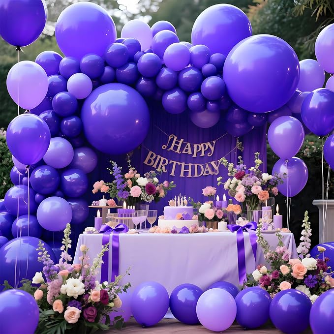 Purple Big Balloons 32pcs, 18 Inch Large Latex Giant Heavy Duty Balloons - Image 9