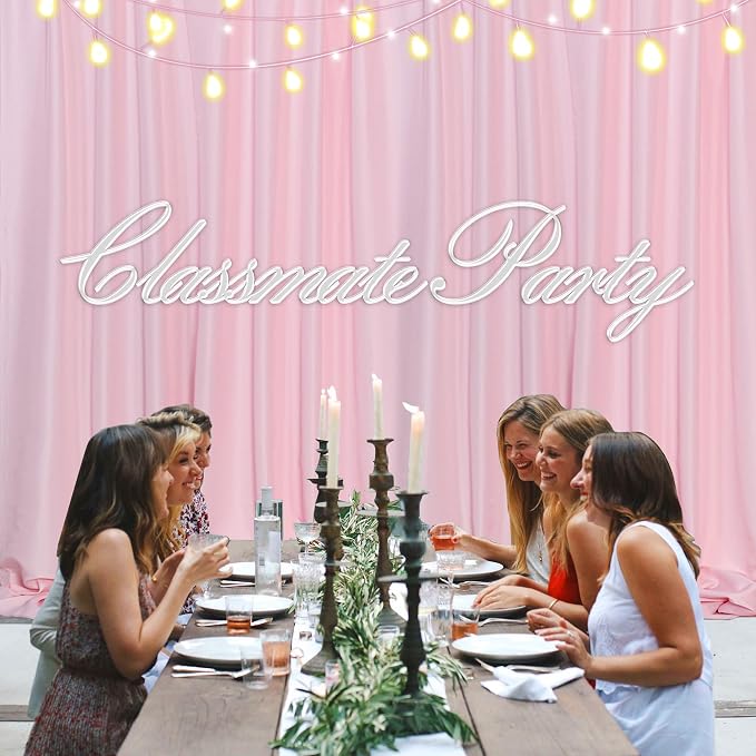 Pink Backdrop Curtain for Parties Valentine's Day Pink Photo Curtains - Image 8