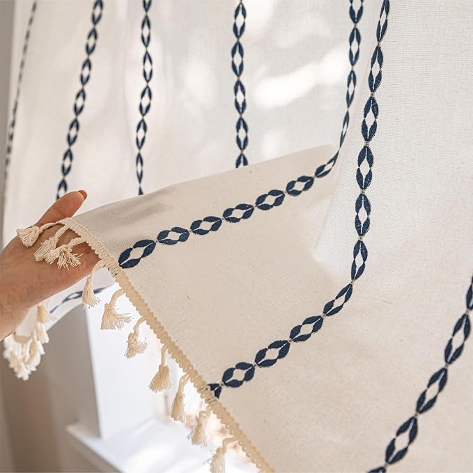 Sutuo Home Boho Valance Curtain 36 inches Tier - Image 7