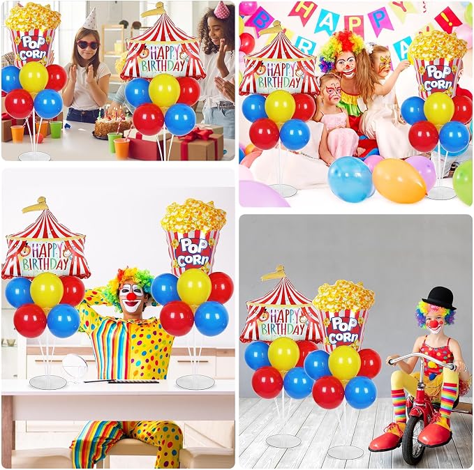 Carnival Circus Birthday Party Balloons Stand Kit 2 Sets - Image 7