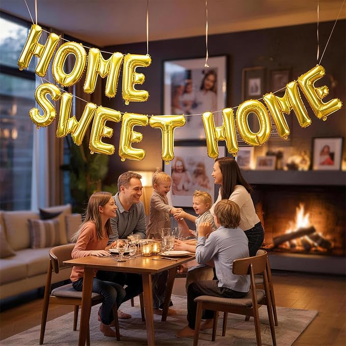 Gold HOME SWEET HOME Letter Balloon - Image 7