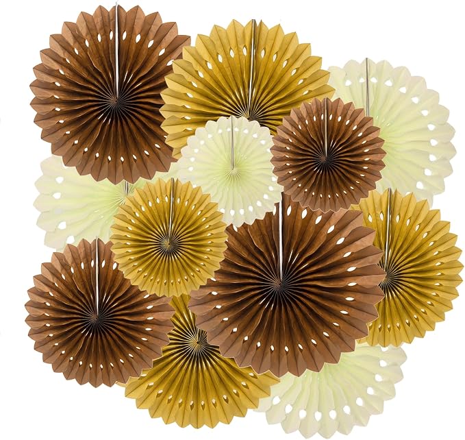 ZOOYOO Hanging Paper Fans Party Decorations, Ceiling Decor by ZOOYOO