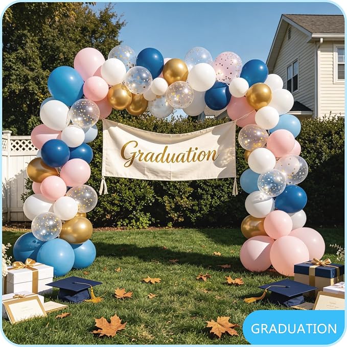 Balloon Arch Kit for Wedding Decoration 8.2FT & 6FT | Glod Half Arch Stand - Image 7