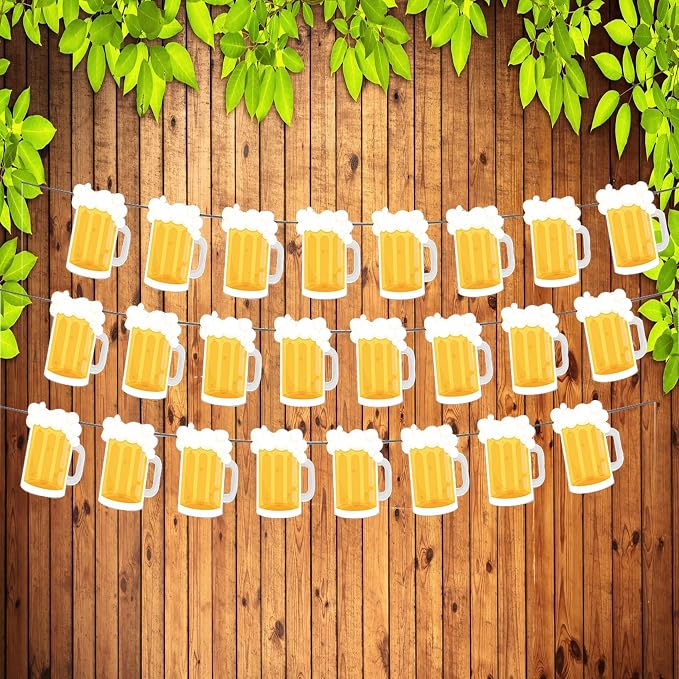 Beer Birthday Banner for Beer Party and Birthday Wedding Party Supplies - Image 5
