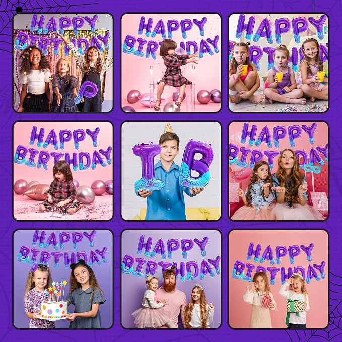 Spider Girl Birthday Decorations Happy Birthday Banner Balloons Letters Signs - Image 6