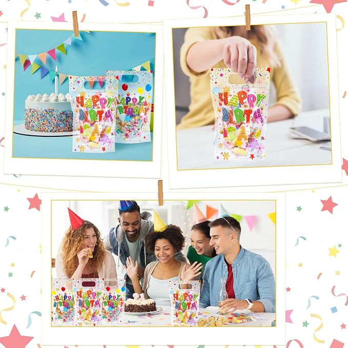 Fuutreo 25 Pcs Happy Birthday Bags Birthday Sealing Pouches - Image 6