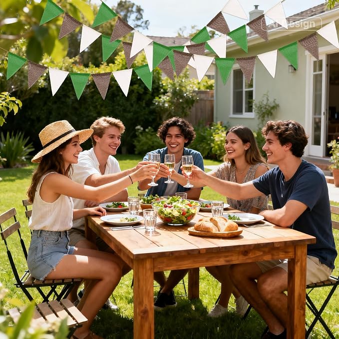 G2PLUS Triangle Flag Bunting, Pennant Banner and Decorative Garland, 39Ft | - Image 7