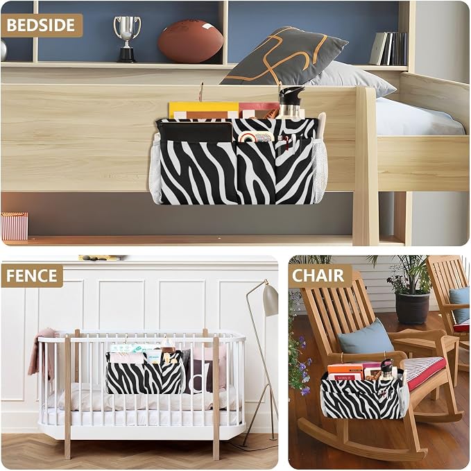 Bedside Caddy Hanging Bunk Bed Caddy Bed Organizer Hanging Pocket - Image 8