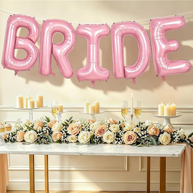 BRIDE Balloons Bachelorette, 40 Inch, Foil Mylar, Helium-fillable, - Image 7