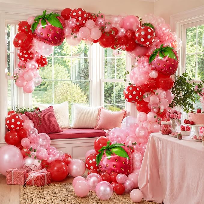 Strawberry Balloons Arch Kit - Image 8