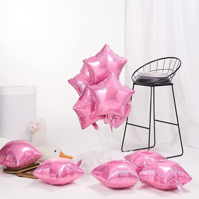 Light Pink Star Shape Foil Balloon - Image 3