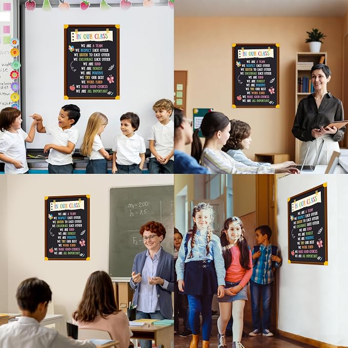 Vantasii Classroom Rule Poster, Colorful Bulletin Board Decoration Thick - Image 7