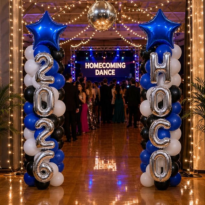 2 Sets Homecoming 2026 Balloon Column Stand Party Decorations Kits - Image 9
