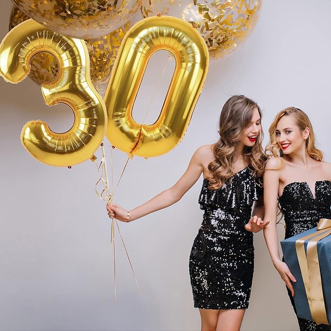 40 inch Number Balloon 0-9 Black Large Number 50 Balloons, Digital Balloons - Image 9