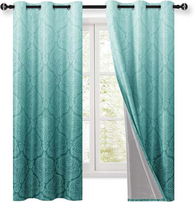 DWCN 100% Blackout Curtains for Bedroom 63 Inch Long - Image 9