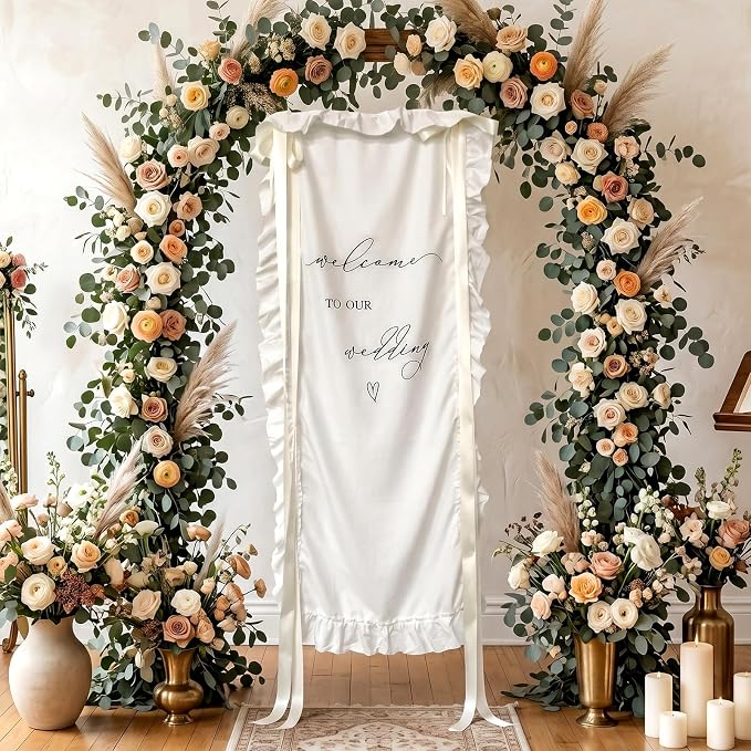 150x60cm Large Wedding Welcome Banner Sign - Image 6
