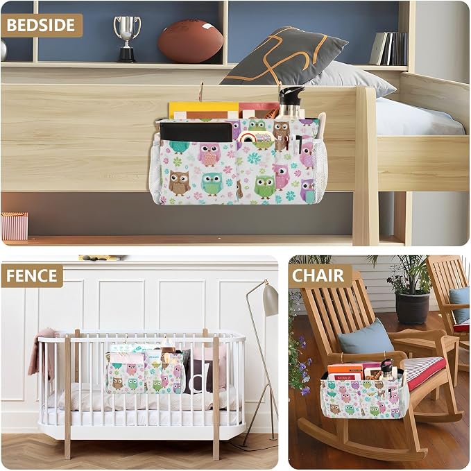 Bedside Caddy Hanging Bunk Bed Caddy Bed Organizer Hanging Pocket - Image 8