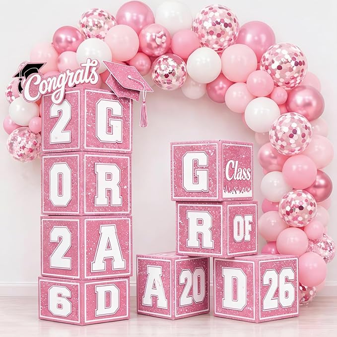 Pink Graduation Decorations 2026 - Image 9