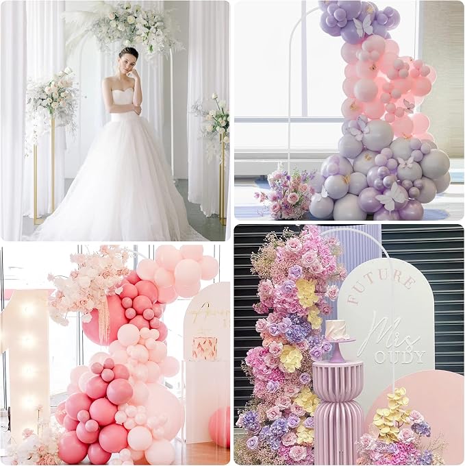 6FT Arch Backdrop Stand White Metal Wedding Arch Backdrop Stand | Metal - Image 6