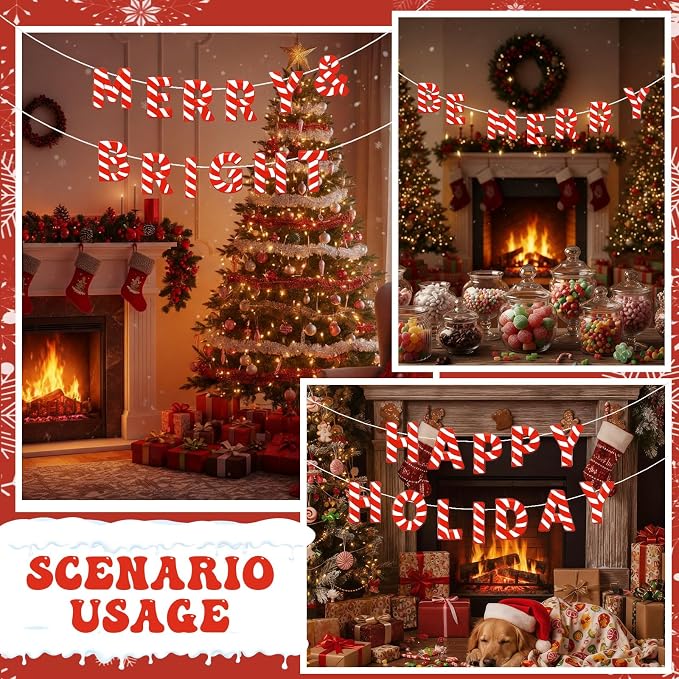Kosiz 116 Pcs DIY Letter Custom Banner Customizable Banner Kit Merry Christmas - Image 6