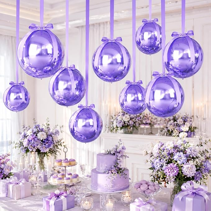Purple Round Foil Balloons - Image 8