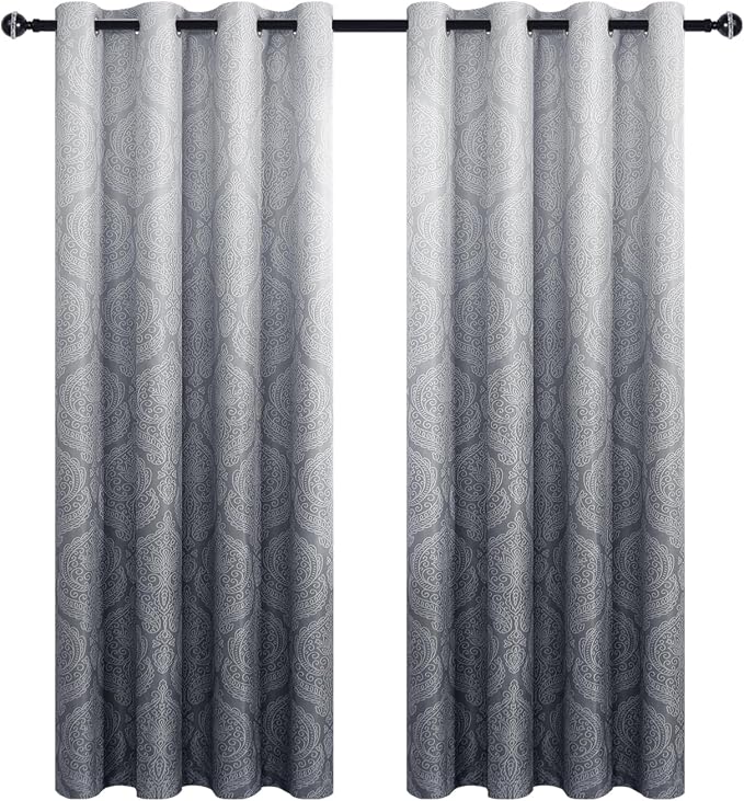 DWCN Ombre Blackout Curtains for Bedroom - Image 8