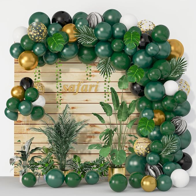 Amandir 153pcs Dark Green Balloons Arch Garland Kit Different Sizes | 18 12 10 - Image 7