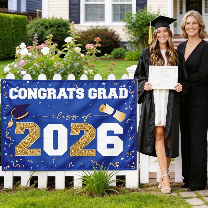 Graduation Decorations 2026 Large Outdoor Banner - Image 7