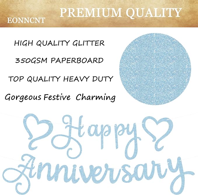 Pre-Strung Happy Anniversary Banner - Image 7