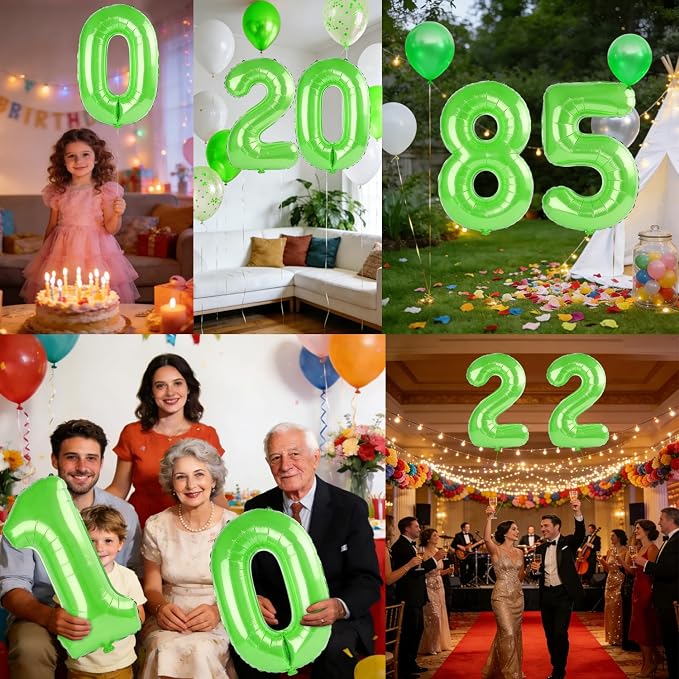 40 Inch Number 85 Balloons for 85th Birthday Party Decorations, 0-100 Fruit - Image 7