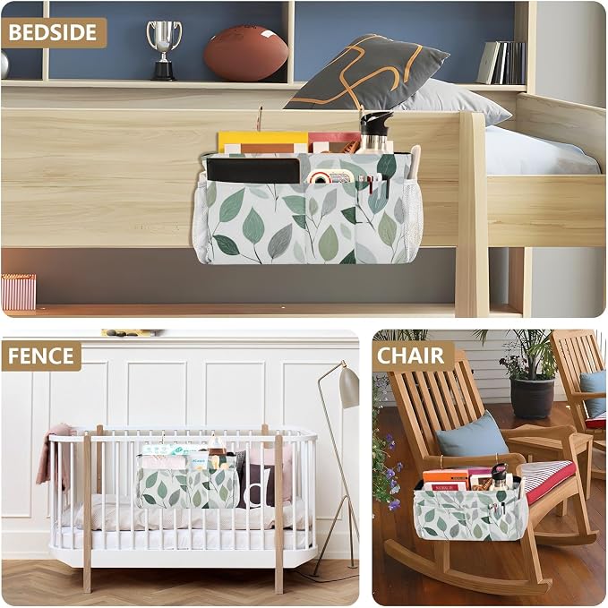 Bedside Caddy Metal Frame Hanging Organizer Bunk Bed Dorm Accessories Hook And - Image 8