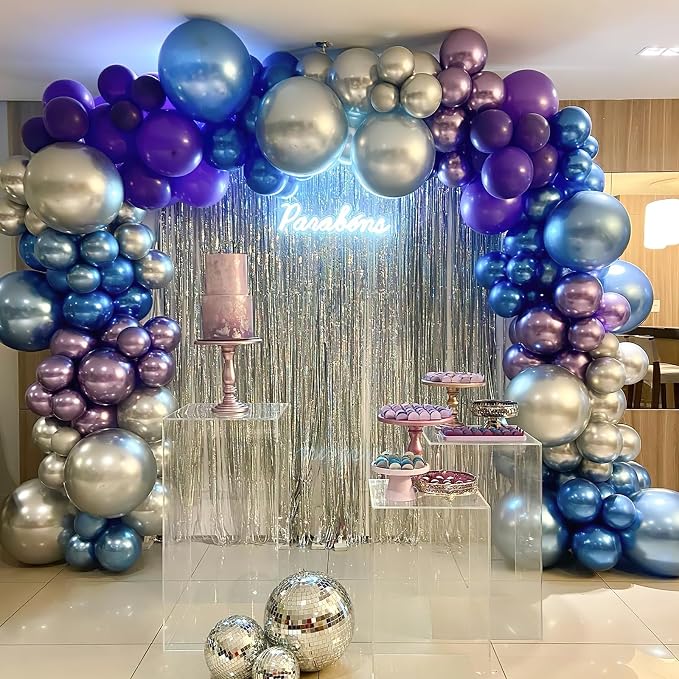 PartyWoo Blue Shades Balloon Garland Kit, Party Decorations - Image 6