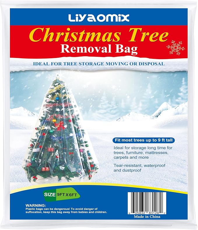 Christmas Tree Disposal Bag, Jumbo Heavy Duty Plastic Xmas Tree Removal Bag - Image 8