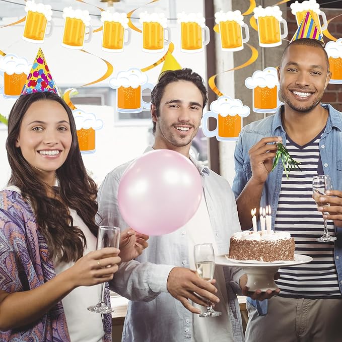 Beer Birthday Banner for Beer Party and Birthday Wedding Party Supplies - Image 4