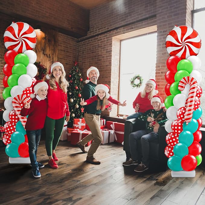 Kasyat 2 Sets Christmas Balloon Column Stand Kit - Image 7