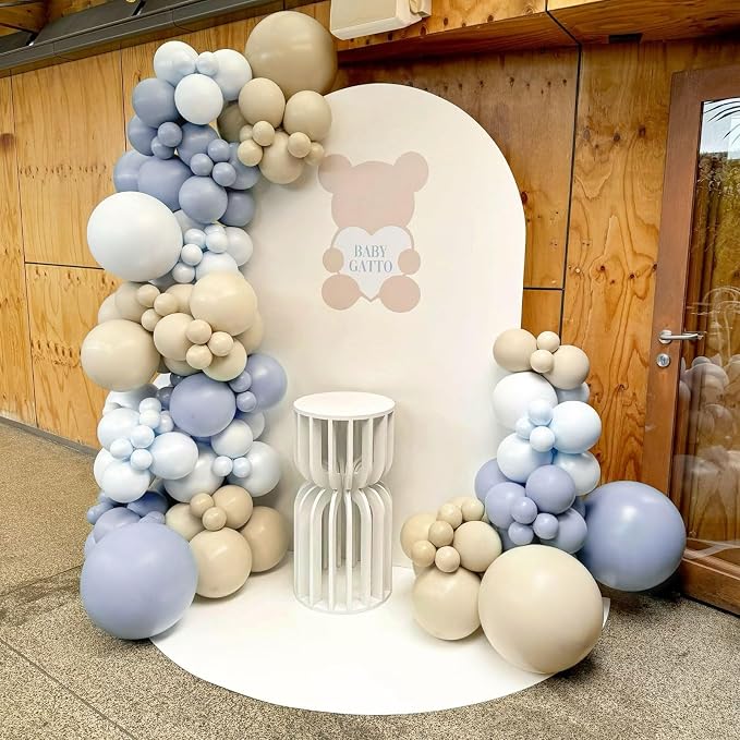 110pcs Dusty Blue Balloons 12 Inch Latex Balloon - Image 6