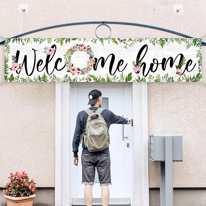 Sumind Welcome Home Banner Large Welcome Home Sign Decorations - Image 7