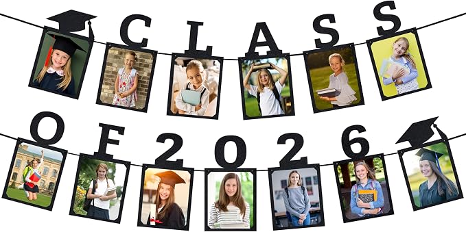 Class of 2026 Graduation Photo Banner | Graduation Decorations 2026 | Class of - Image 8
