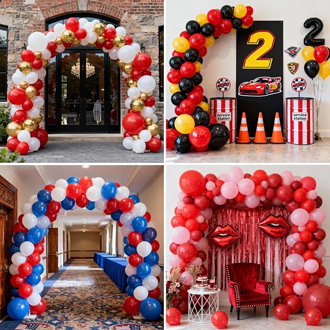 Patimate Red Balloons 30 Pack 18 Inch Matte Red Latex Party Balloons | Birthday - Image 7